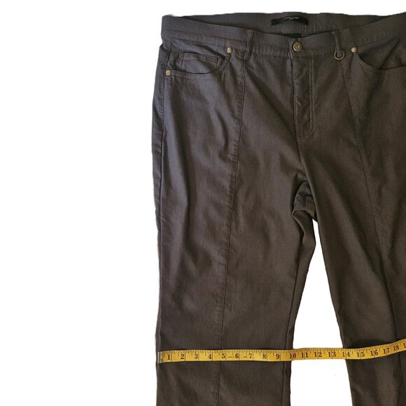 SIMON CHANG Grey Straight Leg Trouser Size 18P - Picture 6 of 10